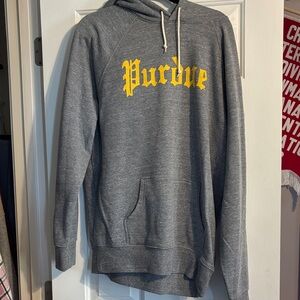 HOMAGE Gray Hoodie with Yellow Purdue Print